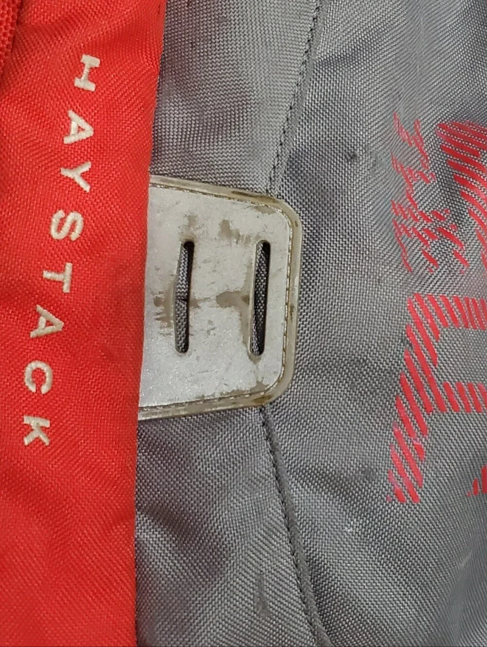 The North Face Gray and Red Men's Backpack - Hayatack Daypack